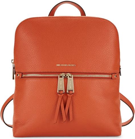 michael kors orange backpack.